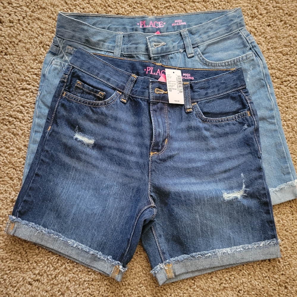 New girls midi shorts size 12